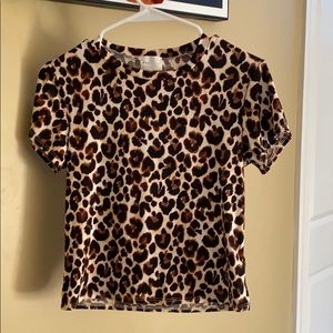 adorable leopard print top from francecas